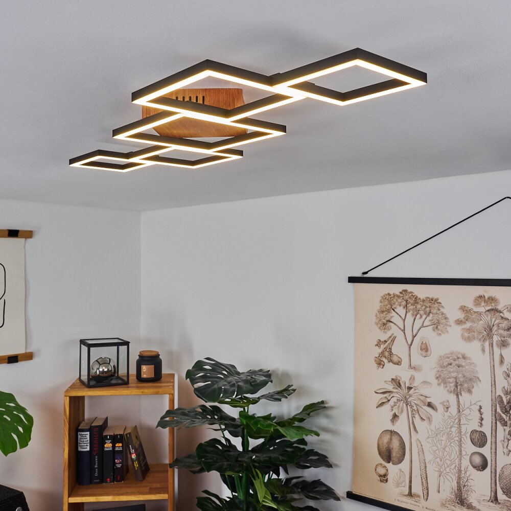Zocca Taklampa LED Brun, Trä mörkt, 1-ljuskällor main product photo