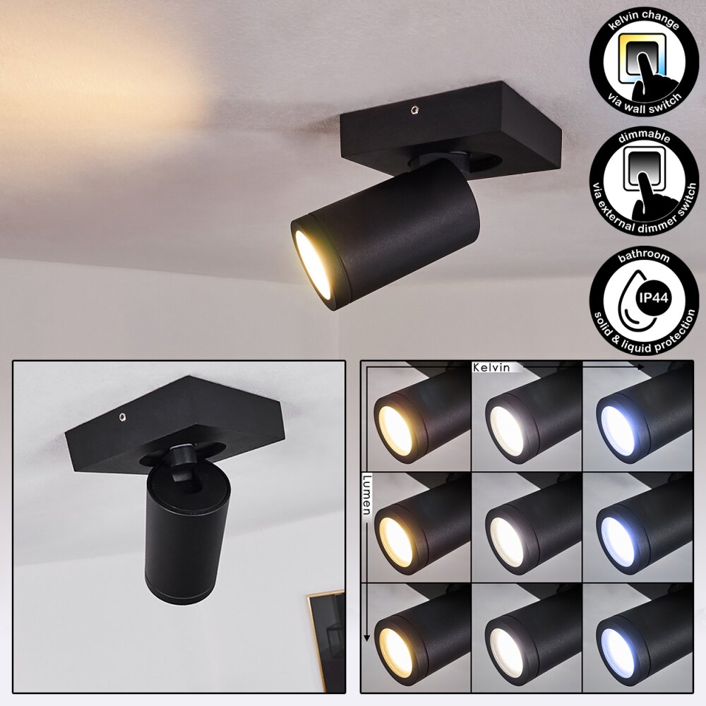 Hakamken Taklampa, Takstrålkastare Svart, 1-ljuskällor main product photo