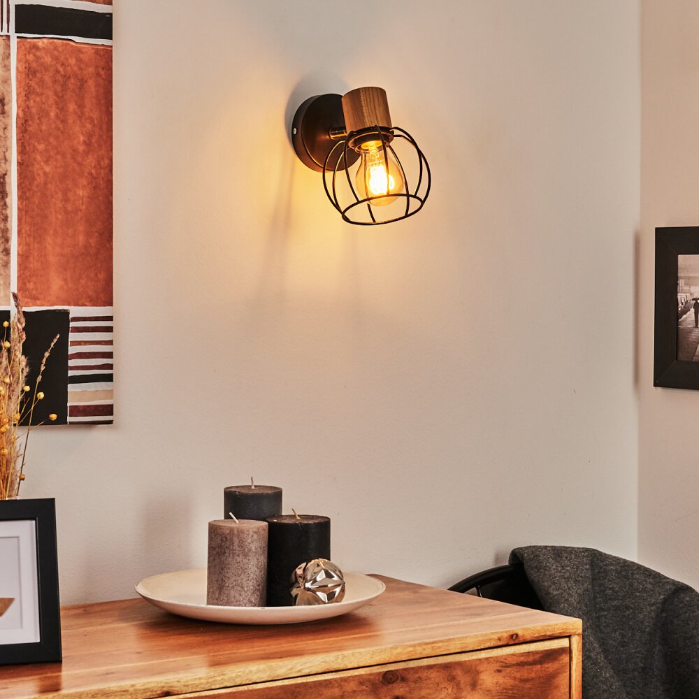 Orkanger Vägglampa Krom, Naturfärger, Svart, 1-ljuskällor main product photo