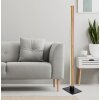 Globo DORO Golvlampa, Golvlampa träoptik, Svart, 1-ljuskällor