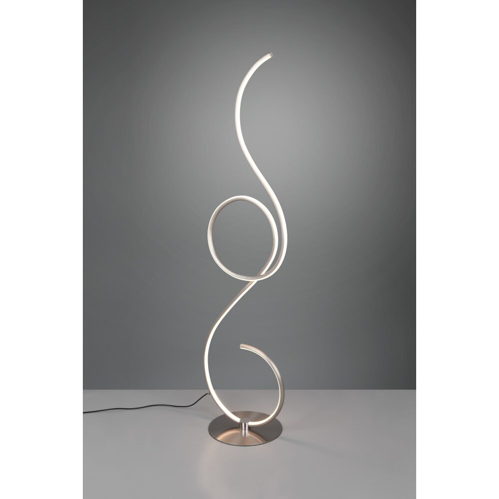 Trio Lampor Jive Golvlampa LED Nickel matt, 1-ljuskällor main product photo
