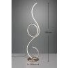 Trio Lampor Jive Golvlampa, Golvlampa LED Nickel matt, 1-ljuskällor