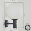 Bubodefo vägglampa utomhus Antracit, 1-ljuskällor, Rörelsedetektor