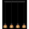 Globo WENNA Pendellampa Svart, 4-ljuskällor