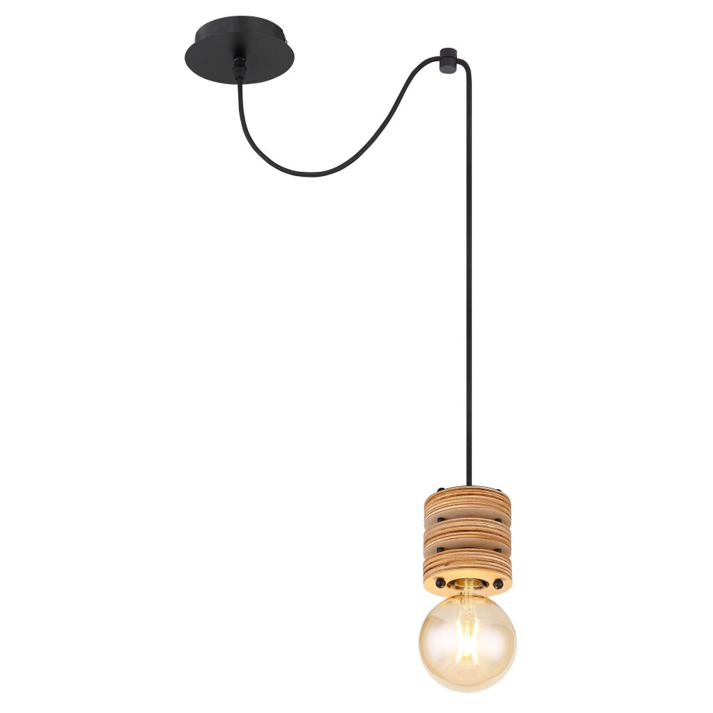 Globo ANGELINE Pendellampa Svart, 1-ljuskällor main product photo