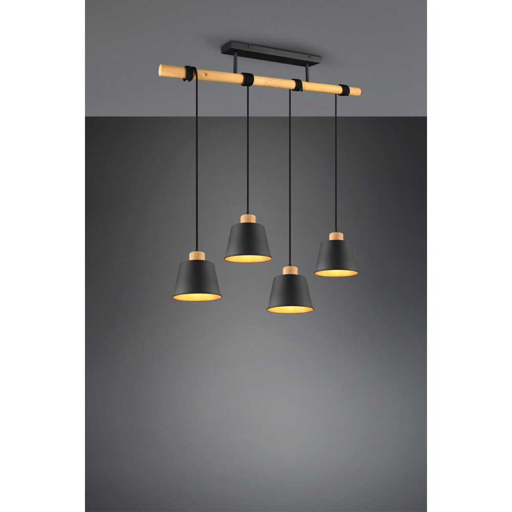 Trio Lampor Harris Pendelbelysning Svart, 4-ljuskällor main product photo