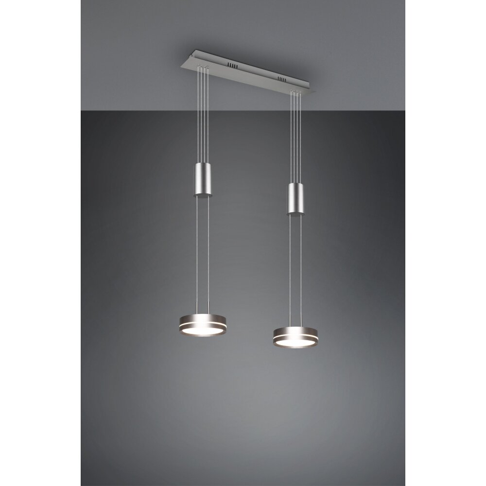 Trio Lampor Franklin Pendelbelysning LED Nickel matt, 2-ljuskällor main product photo