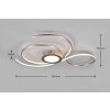 Trio Lampor JIVE Taklampa LED Nickel matt, 1-ljuskällor