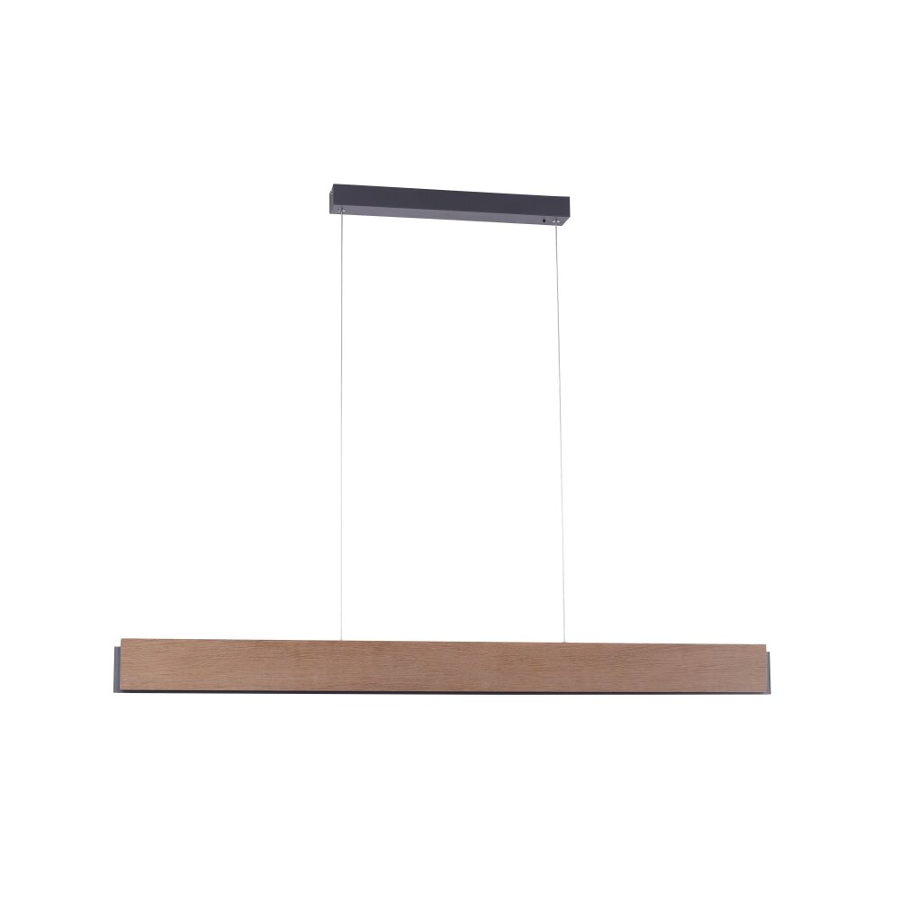 Paul Neuhaus Lampor PALMA Pendelbelysning LED Grått, Trä ljus, 2-ljuskällor, Fjärrkontroll main product photo