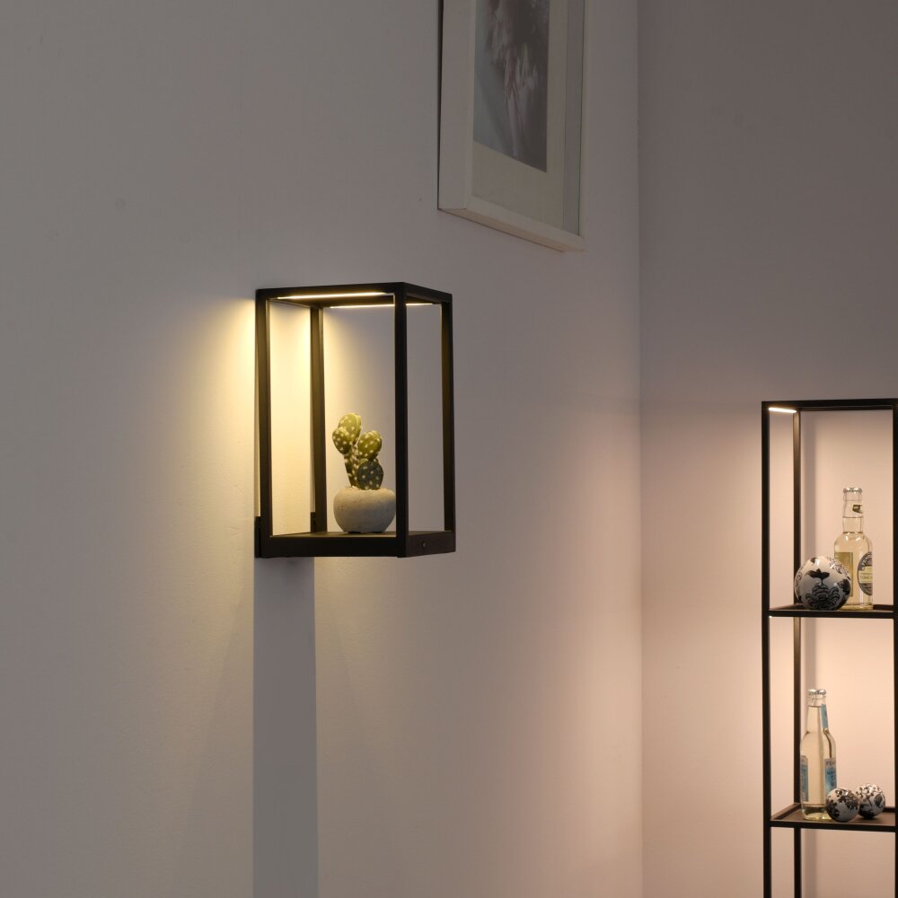 Paul Neuhaus Lampor CONTURA Vägglampa LED Svart, 2-ljuskällor main product photo