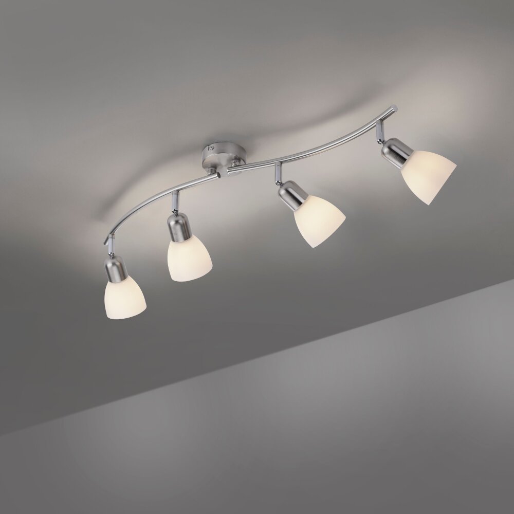 Leuchten Direkt KARO Taklampa Stål borstat, 4-ljuskällor main product photo