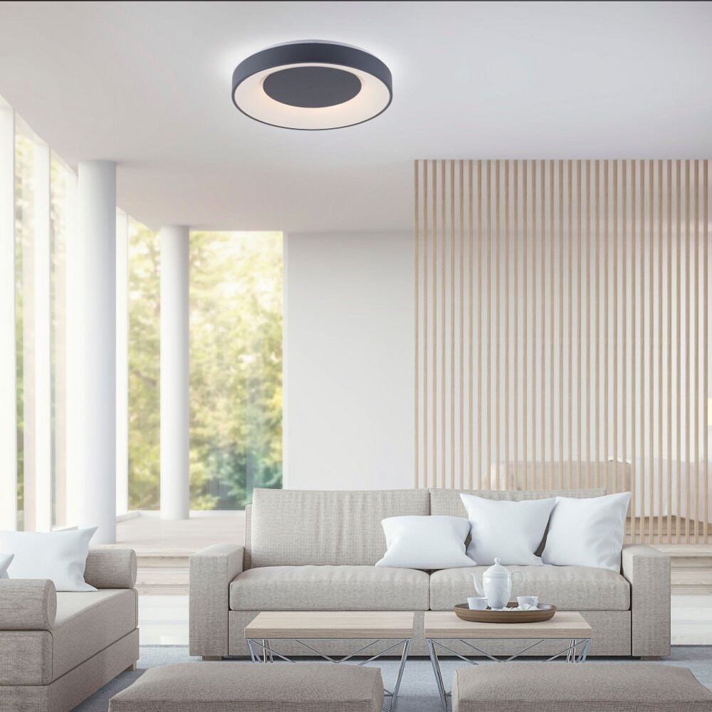 Leuchten Direkt LOLAsmart-ANIKA Taklampa LED Antracit, 1-ljuskällor, Fjärrkontroll, Färgväxlare main product photo