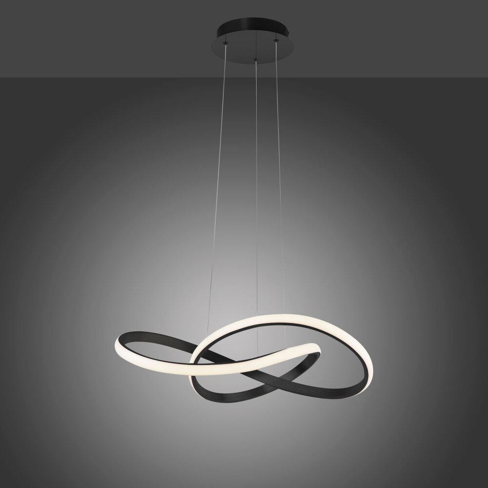 Leuchten Direkt MARIA Pendelbelysning LED Svart, 1-ljuskällor main product photo