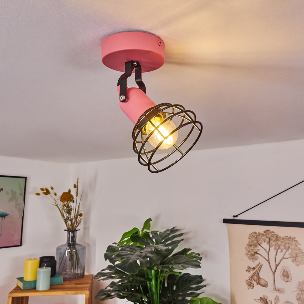 Builako Taklampa, Takstrålkastare Rosa, Svart, 1-ljuskällor main product photo