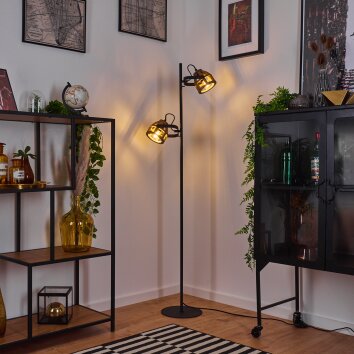 Cailara Golvlampa, Golvlampa Svart, 2-ljuskällor