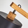 Tatodere Golvlampa, Golvlampa, Båglampor Trä mörkt, Svart, 1-ljuskällor