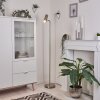 Zuoz Golvlampa, Golvlampa Nickel matt, 1-ljuskällor