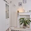 Zuoz Golvlampa, Läslampa Krom, Vit, 1-ljuskällor