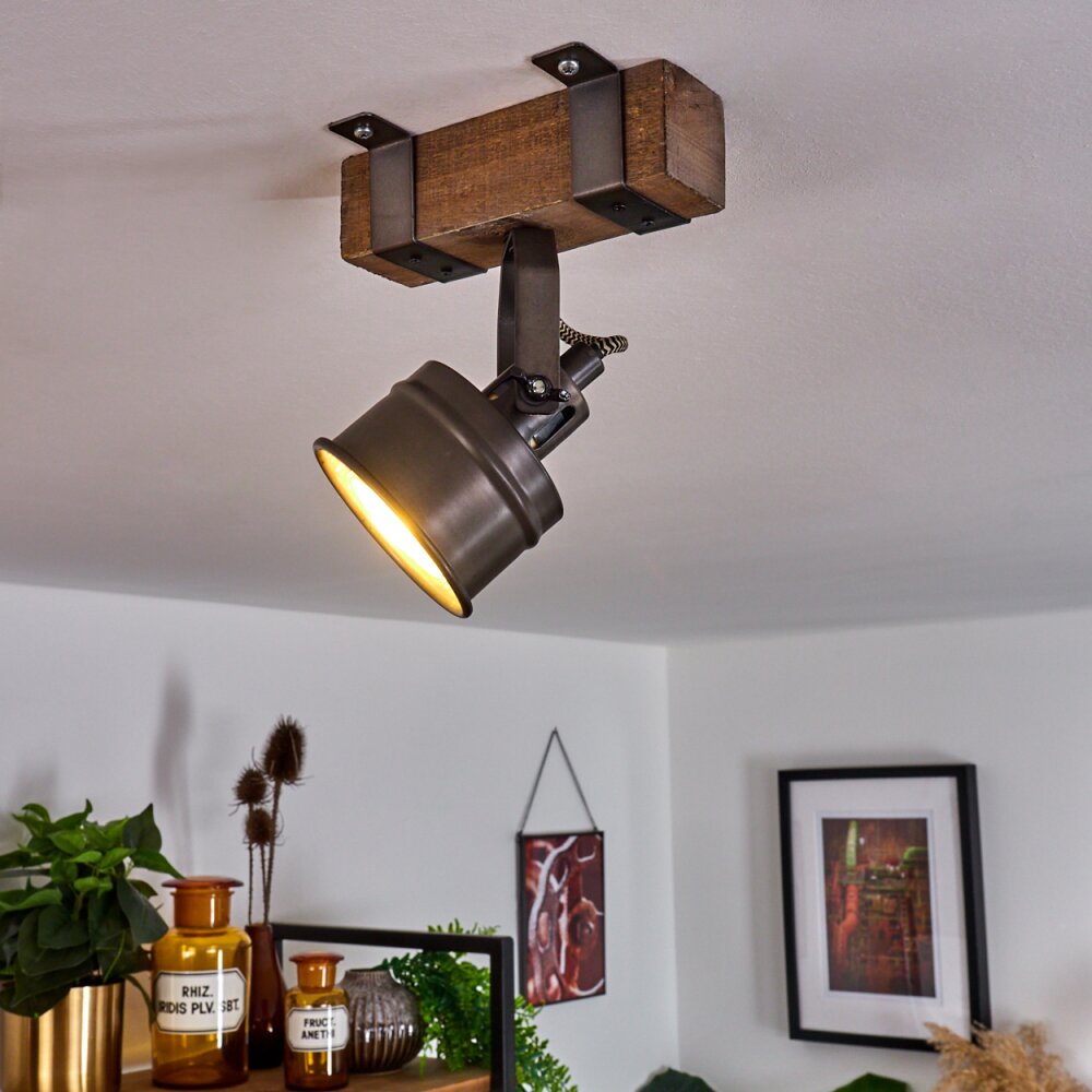 Pehefito Taklampa, Takstrålkastare Brun, Grått, Svart, 1-ljuskällor main product photo