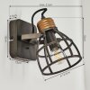 Russu Vägglampa Grått, 1-ljuskällor