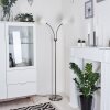 Alsen Golvlampa Nickel matt, 2-ljuskällor
