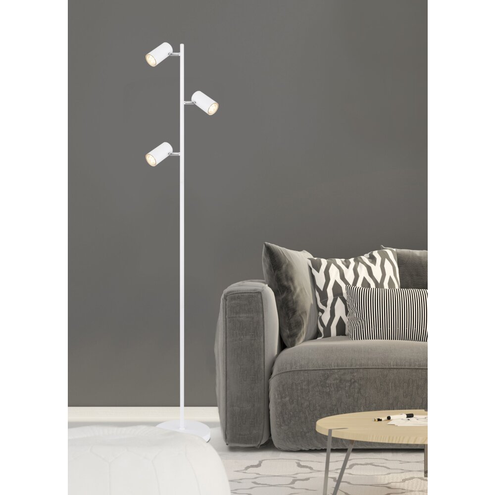 Globo ROBBY Golvlampa Vit, 3-ljuskällor main product photo