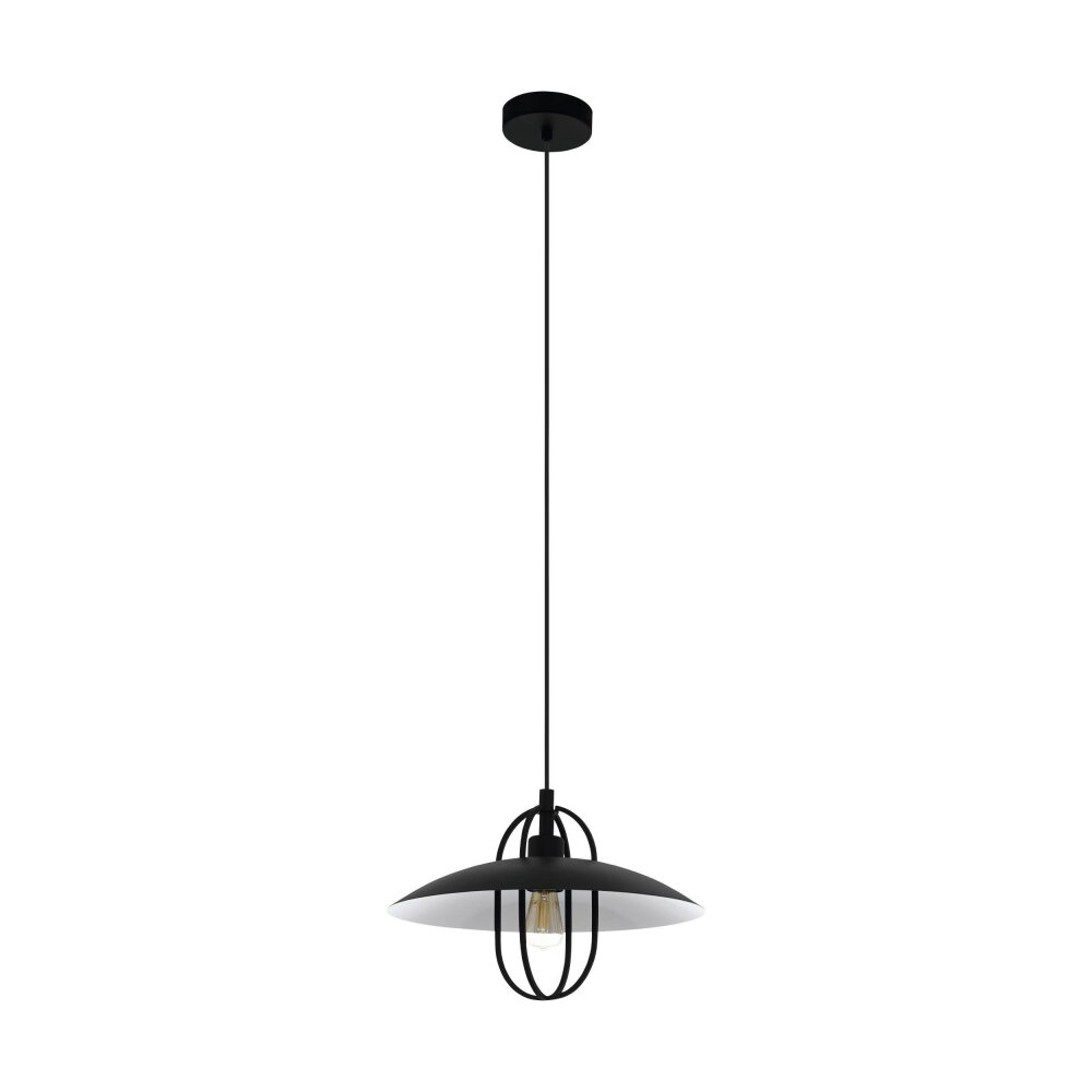 Eglo CREGAN Pendellampa Svart, Vit, 1-ljuskällor main product photo