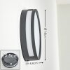 Chiavari vägglampa utomhus LED Antracit, 1-ljuskällor