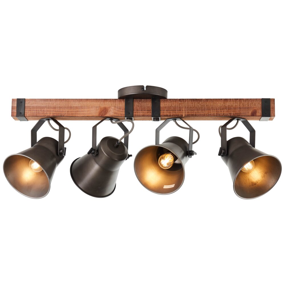 Brilliant Lampor Decca Taklampa, Takstrålkastare Trä mörkt, Svart, 4-ljuskällor main product photo