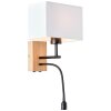 Brilliant Rayan Vägglampa LED Trä ljus, Svart, 1-ljuskällor