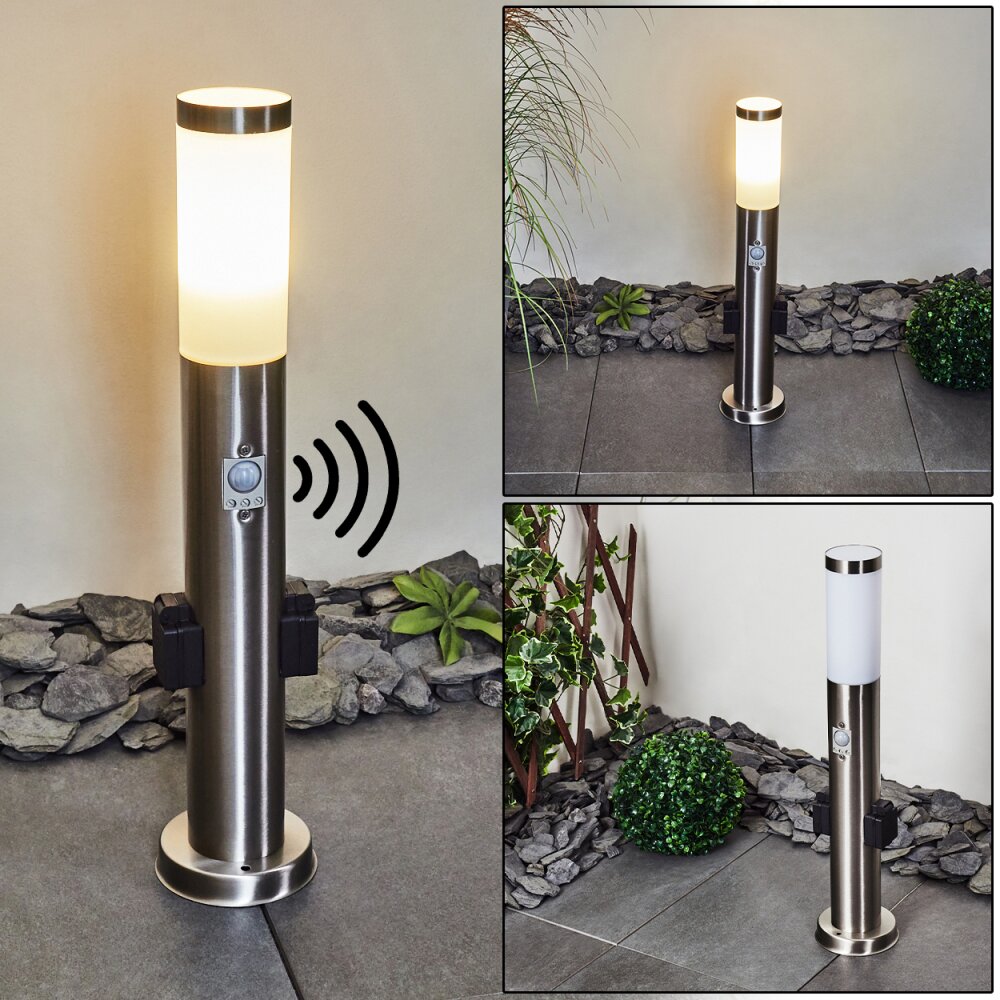 Gaborone gångvägslampa LED Nickel matt, 1-ljuskällor, Rörelsedetektor main product photo