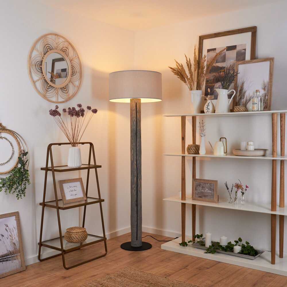 Continent Golvlampa Grått, Svart, 1-ljuskällor main product photo