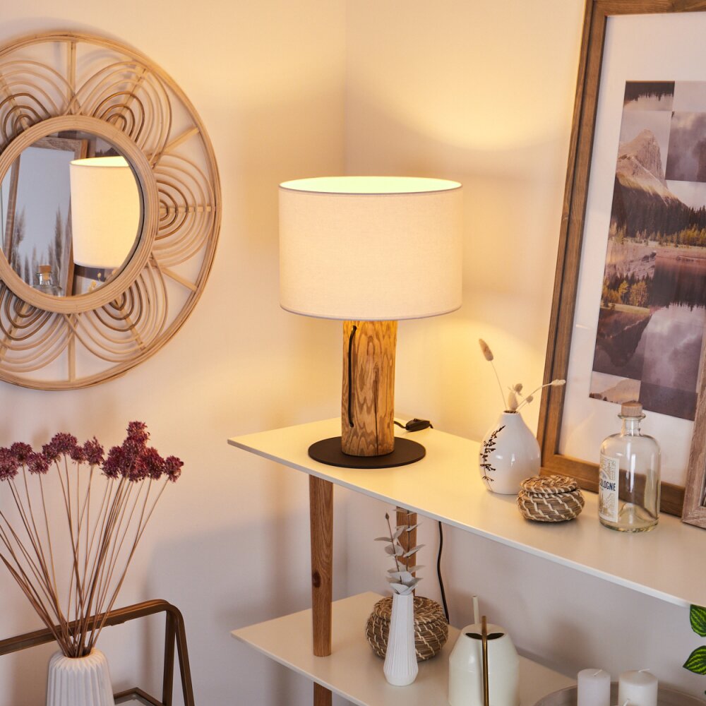 Baret Bordslampa Naturfärger, Svart, 1-ljuskällor main product photo