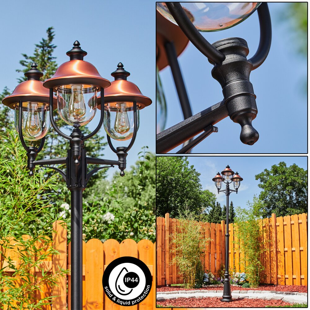 Gascon Kandelabrar, gångvägslampa Svart, 3-ljuskällor main product photo