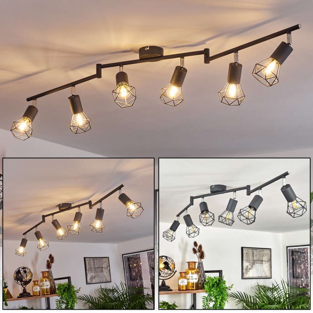 Baripada Taklampa, Takstrålkastare Antracit, Krom, 6-ljuskällor main product photo