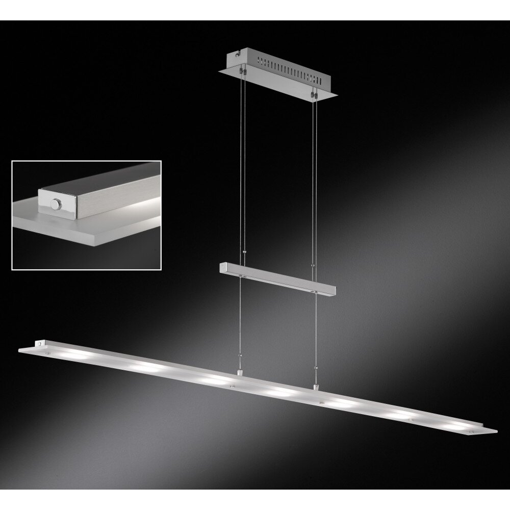 Honsel Lampor Largo Pendelbelysning LED Krom, Nickel matt, 7-ljuskällor main product photo