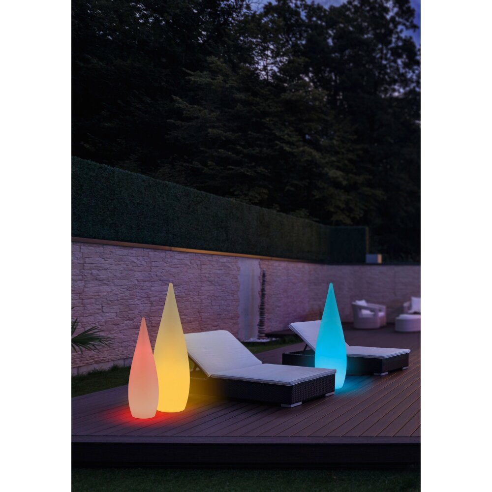 Reality Palmas Golvlampa LED Vit, 1-ljuskällor, Fjärrkontroll, Färgväxlare main product photo