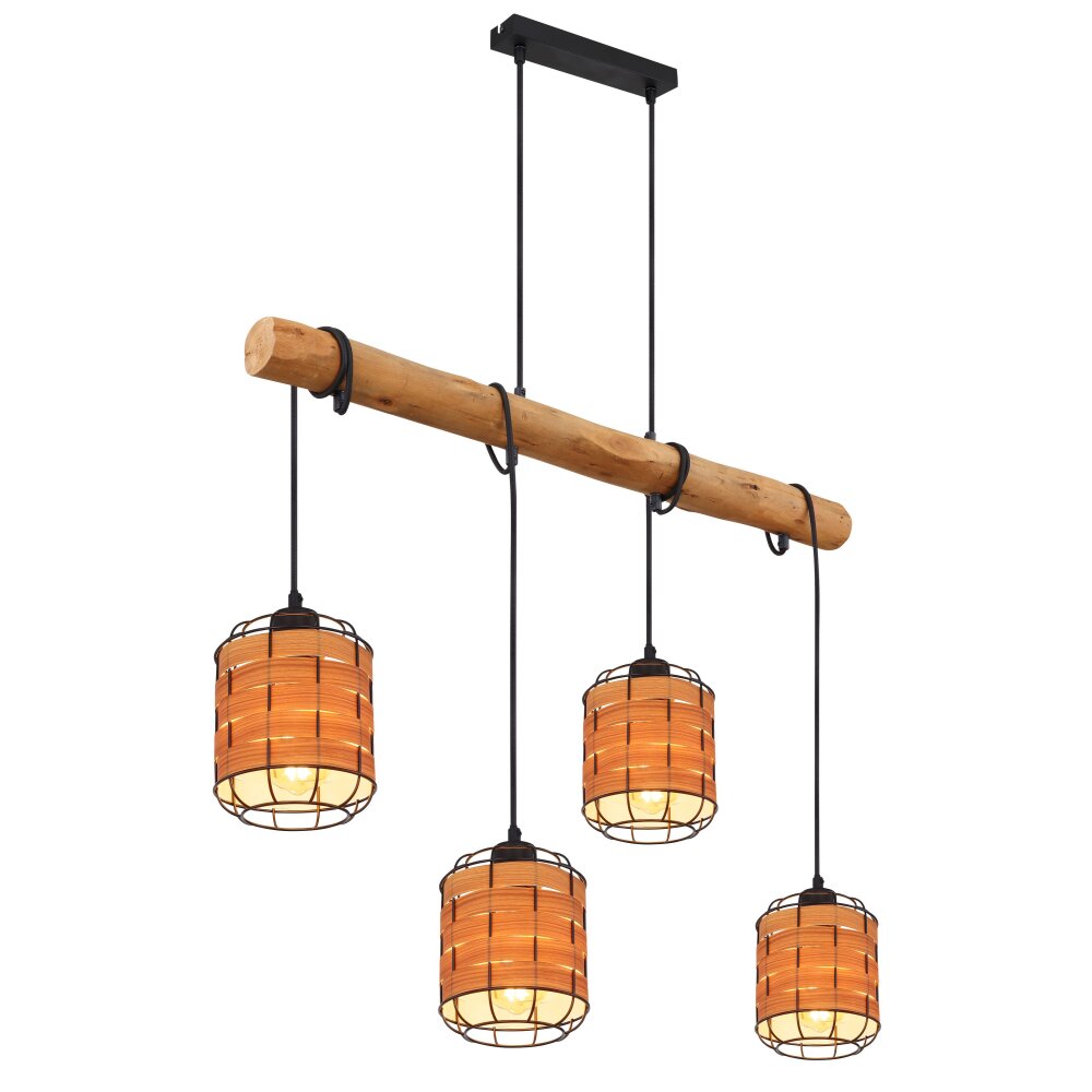 Globo ELMAR Pendellampa Svart, 4-ljuskällor main product photo