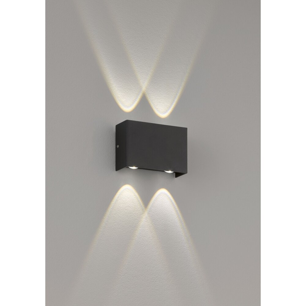 Honsel Lampor Nairobi vägglampa utomhus LED Svart, 4-ljuskällor main product photo