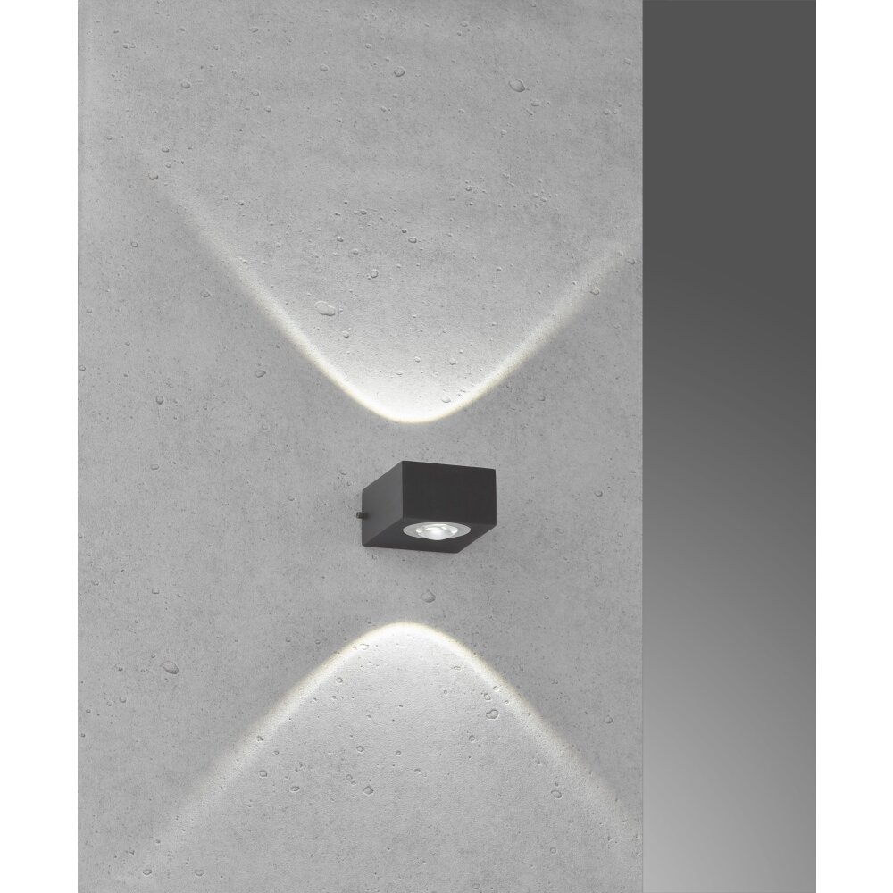 Honsel Lampor Helsinki vägglampa utomhus LED Svart, 2-ljuskällor main product photo