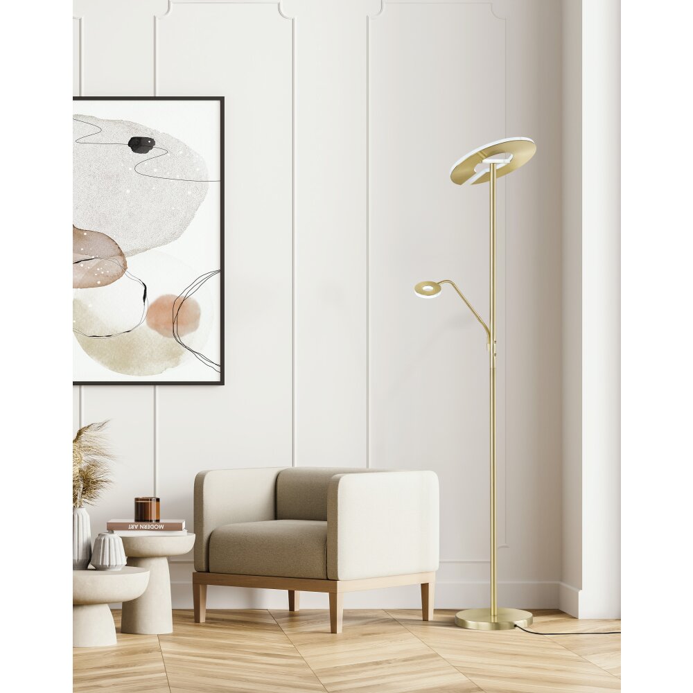 Honsel Lampor Dent Golvlampa, strålkastare, Golvlampa LED Mässing, 1-ljuskällor main product photo