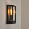 Caudry vägglampa utomhus Svart, 1-ljuskällor, Rörelsedetektor