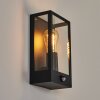 Caudry vägglampa utomhus Svart, 1-ljuskällor, Rörelsedetektor