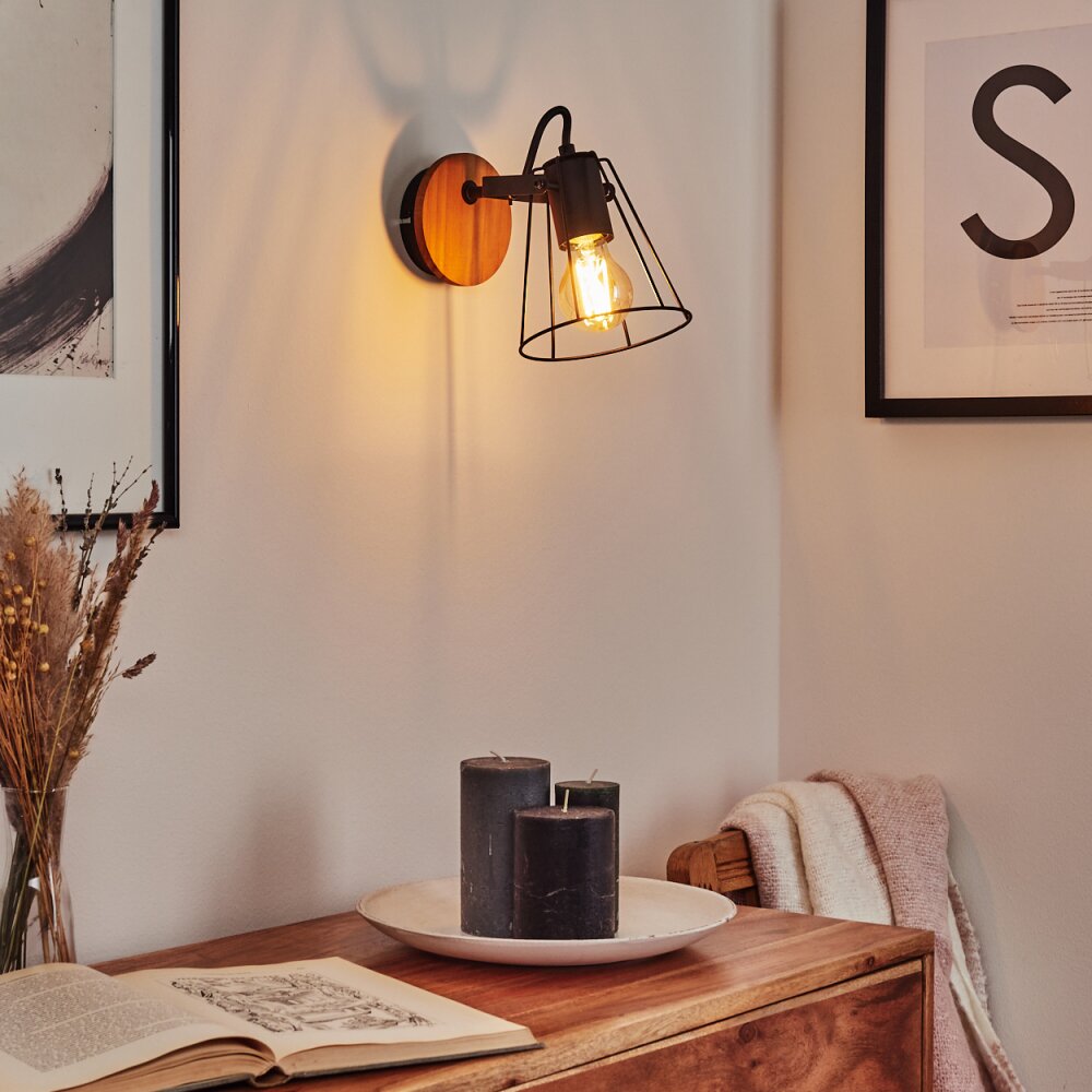 Uatuasa Vägglampa, Väggspotlight Naturfärger, Svart, 1-ljuskällor main product photo