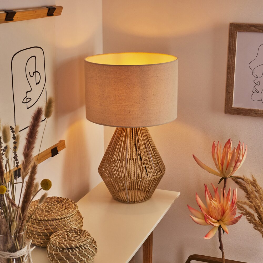 Canot Bordslampa Brun, Naturfärger, 1-ljuskällor main product photo