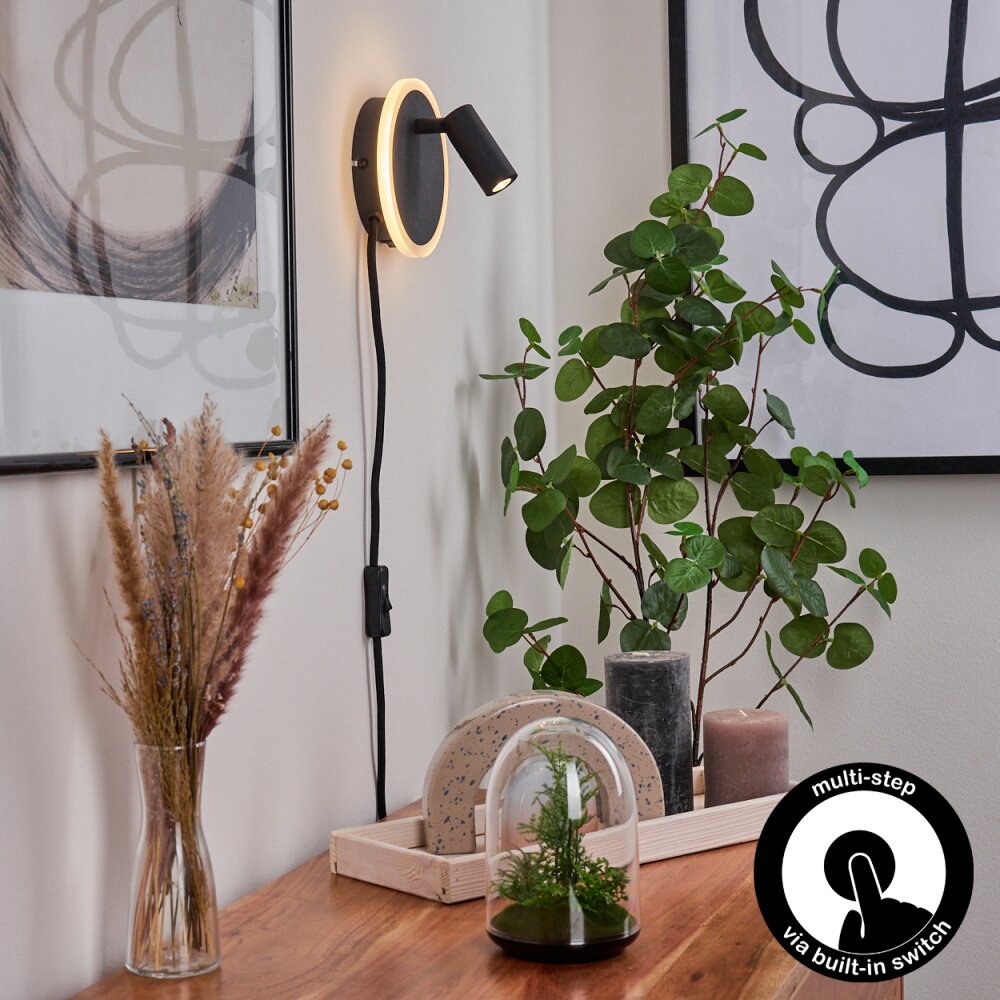 Viata Vägglampa, Väggspotlight LED Svart, Vit, 2-ljuskällor main product photo