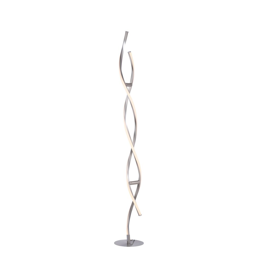 Leuchten Direkt LOLAsmart-SWING Golvlampa LED Stål borstat, 2-ljuskällor, Fjärrkontroll, Färgväxlare main product photo