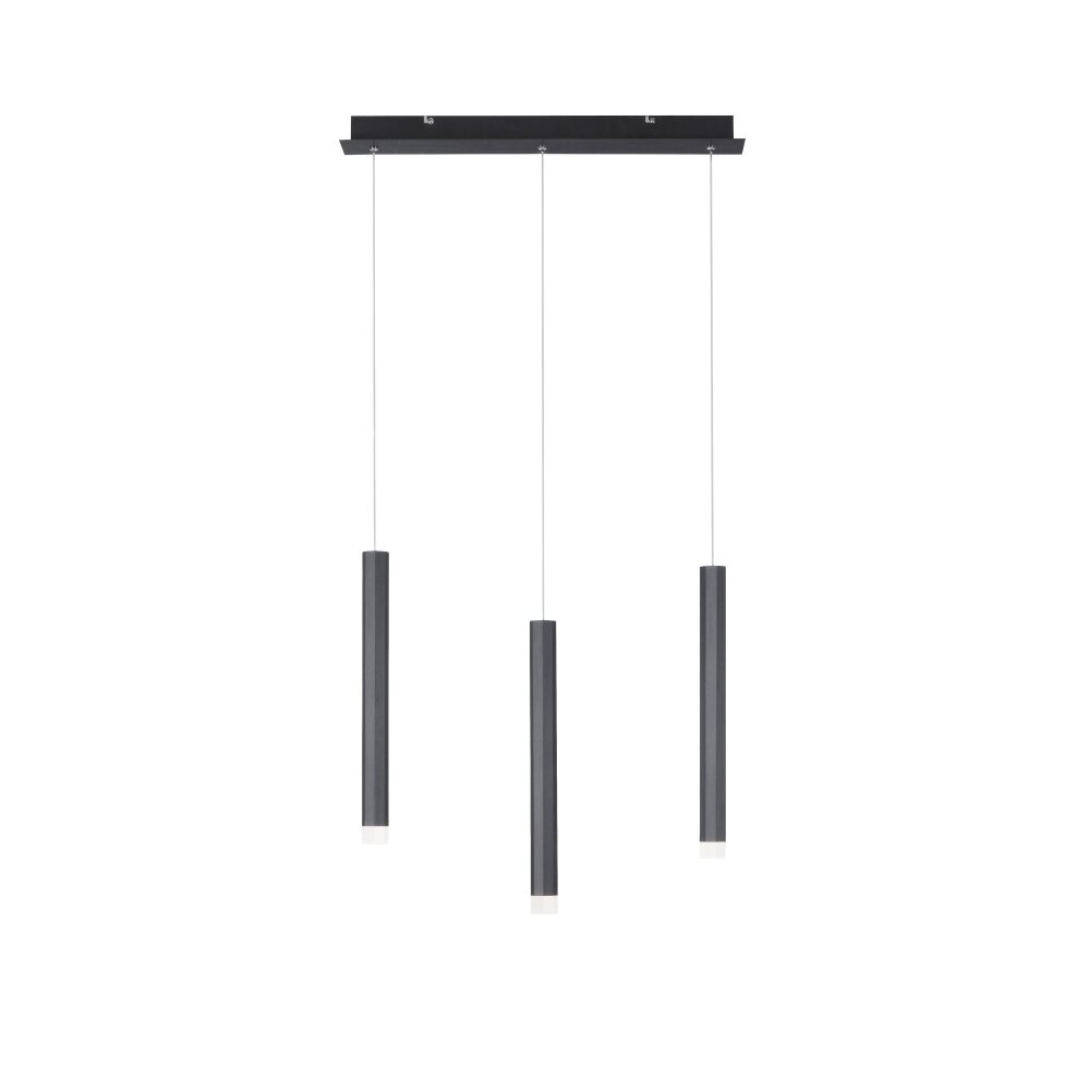 Leuchten Direkt BRUNO Pendelbelysning LED Svart, 3-ljuskällor main product photo