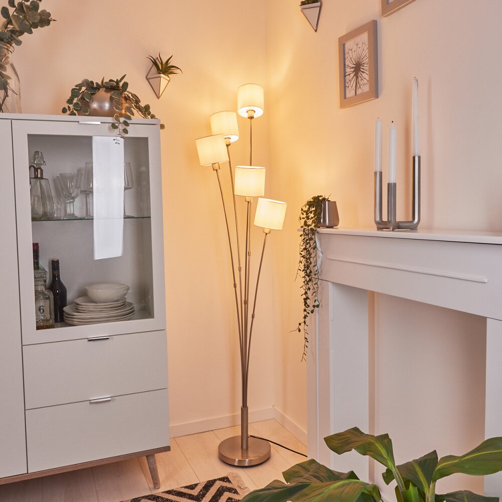 Alsen Golvlampa Nickel matt, 5-ljuskällor main product photo