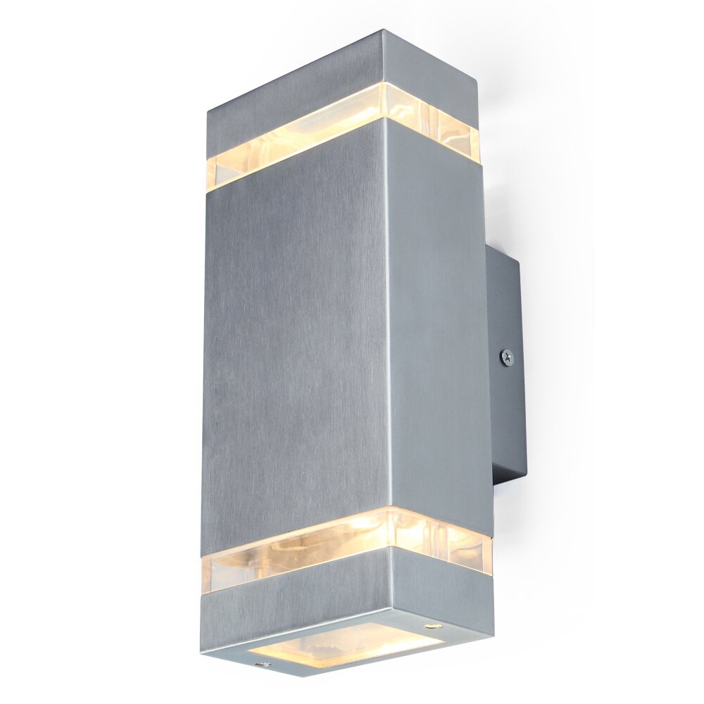 Lutec Lampor Focus vägglampa utomhus, Up & Down Lampa Rostfritt stål, 2-ljuskällor main product photo